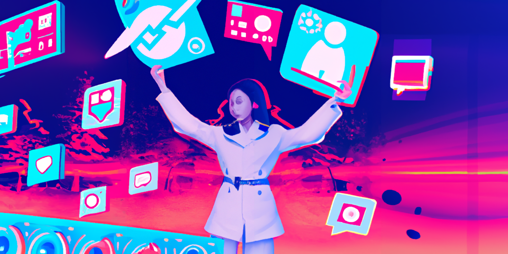 The cover image shows a businesswoman holding up a series of social media icons, signifying the use of these platforms for career advancement.2